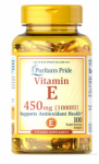 Puritan's Pride Vitamin E-1000 IU dl-Alpha Tocopheryl 100 softgels