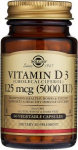 Solgar Vitamin D3 125 mcg (5000 iu) 60 vcaps