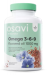 Osavi Omega 3-6-9 Flaxseed Oil 1000 mg 120 softgels