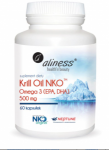 Aliness Krill Oil NKO Omega 3 with Astaxanthin 500 mg 60 caps