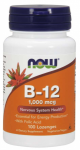 Now Foods Vitamin B-12 1000 mg With Folate 100 lozenges
