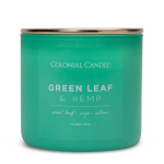 Colonial Candle&reg; L&otilde;hnak&uuml;&uuml;nal Green Leaf & Hemp 411 g