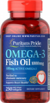 Puritan's Pride Omega-3 Fish Oil 1000 mg 250 softgels