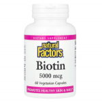 Natural Factors Biotin 5000 mcg 60 vcaps