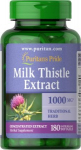 Puritan's Pride Milk Thistle 1000 mg 4:1 Extract 180 softgels