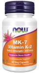 Now Foods MK-7 Vitamin K-2 300 mcg 60 vcaps