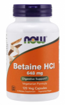Now Foods Betaine HCl 648 mg 120 vcaps