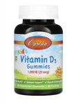 Carlson Labs Vitamin D3 Gummies 1000 iu 60 gummies