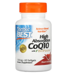 Doctor's Best High Absorption CoQ10 with BioPerine 100 mg 60 softgels