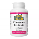 Natural Factors Chromium Picolinate 250 mcg 90 tab