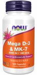 Now Foods Mega D-3 & MK-7 120 caps