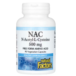 Natural Factors N-Acetyl-L Cysteine 500 mg 90 caps