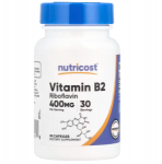 Nutricost Vitamin B2 400 mg 30 caps