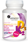 Aliness Natural Vitamin K Forte MK-7 200 &micro;g Natto + D3 2000 iu 60 caps
