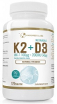 Progress Labs Vitamin K2 MK-7 100mcg + D3 2000iu 120 tab