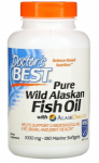 Doctor's Best Pure Wild Alaskan Fish Oil with AlaskOmega 1000 mg 180 softgels