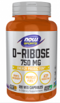 Now Foods D-Ribose 750 mg 120 vcaps