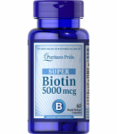 Puritan's Pride Biotin 5000 mcg 60 caps
