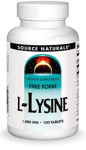 Source Naturals L-Lysine 1000 mg 100 tab