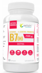 WISH Pharmaceutical Biotin Vitamin B7 (H) 2500mcg + Prebiotic 60 caps