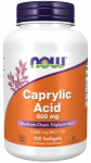 Now Foods Caprylic Acid 600 mg 100 softgels