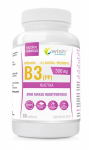 WISH Pharmaceutical Niacin Vitamin B3 (PP) 500 mg + Prebiotic 60 caps