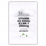 Forest Vitamin Vitamin D3 5000 iu K2 MK-7 200 mcg 250 tab