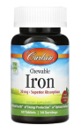 Carlson Labs Chewable Iron 30 mg 60 tab