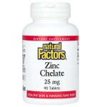 Natural Factors Zinc Chelate 25 mg 90 tab