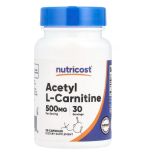 Nutricost Acetyl L-Carnitine 500 mg 30 caps