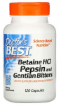 Doctor's Best Betaine HCL Pepsin & Gentian Bitters 120 caps