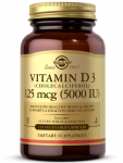 Solgar Vitamin D3 125 mcg (5000 iu) 120 vcaps