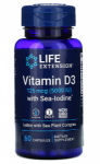 Life Extension Vitamin D3 5000 with Sea-Iodine 60 caps