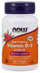 Now Foods Vitamin D-3 2000 IU 240 softgels
