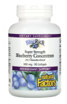 Natural Factors Super Strength Blueberry Concentrate 500 mg 90 softgels