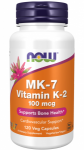 Now Foods MK-7 Vitamin K-2 100 mcg 120 vcaps