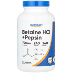 Nutricost Betaine HCl + Pepsin 240 caps