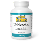 Natural Factors Unbleached Lecithin 1200 mg 90 softgels