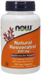 Now Foods Natural Resveratrol 200 mg 120 vcaps