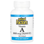 Natural Factors Vitamin A 10000 iu 180 softgels