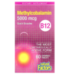 Natural Factors Vitamin B12 Methylcobalamin 5000 mcg 60 tab