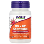 Now Foods Vitamin D3 + K2 Chewables 90 chewables