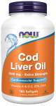 Now Foods Cod Liver Oil Extra Strength 1000 mg 180 softgels