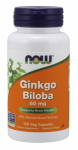 Now Foods Ginkgo Biloba 60 mg 120 vcaps