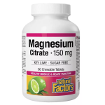 Natural Factors Magnesium Citrate 150 mg 60 chewable tab