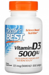 Doctor's Best Vitamin D3 125 mcg 5000 iu 360 softgels