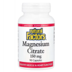 Natural Factors Magnesium Citrate 150 mg 90 caps