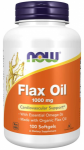 Now Foods Flax Oil 1000 mg 100 softgels