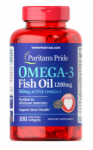 Puritan's Pride Omega-3 Fish Oil 1200 mg 360 mg Active Omega-3 100 softgel
