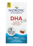 Nordic Naturals DHA Xtra 1660 mg Strawberry 60 softgels